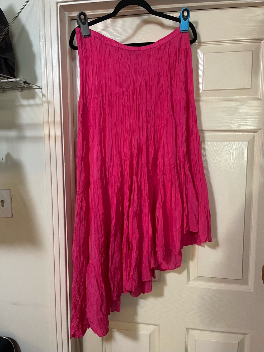 NWT Calypso St. Barth Pavlana Pink Silk Maxi Skirt L $295
